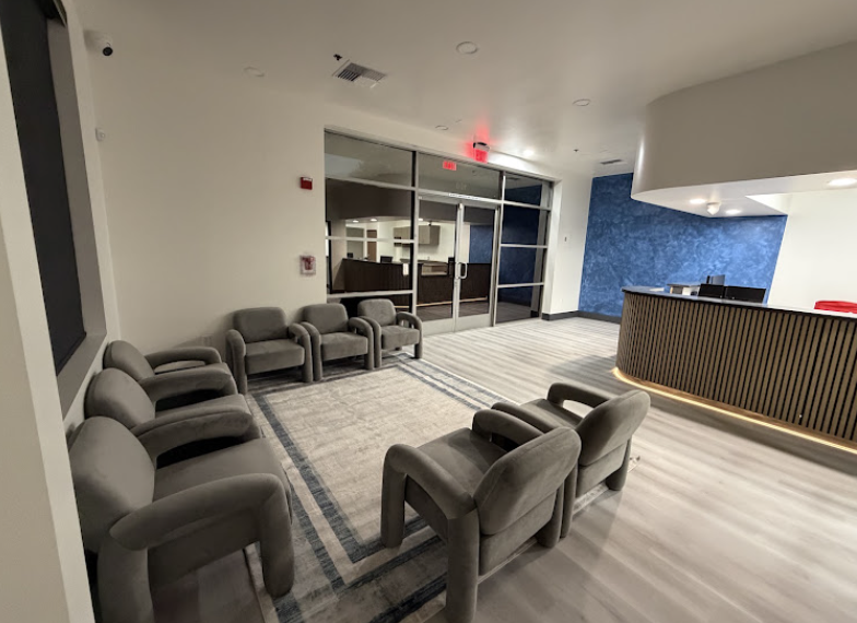 Reception desk at Legacy Dental of Riverside